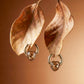 Chic Gold Heart Dangle Earrings jewellery product view 1