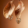 Chic Gold Heart Dangle Earrings jewellery product view 1