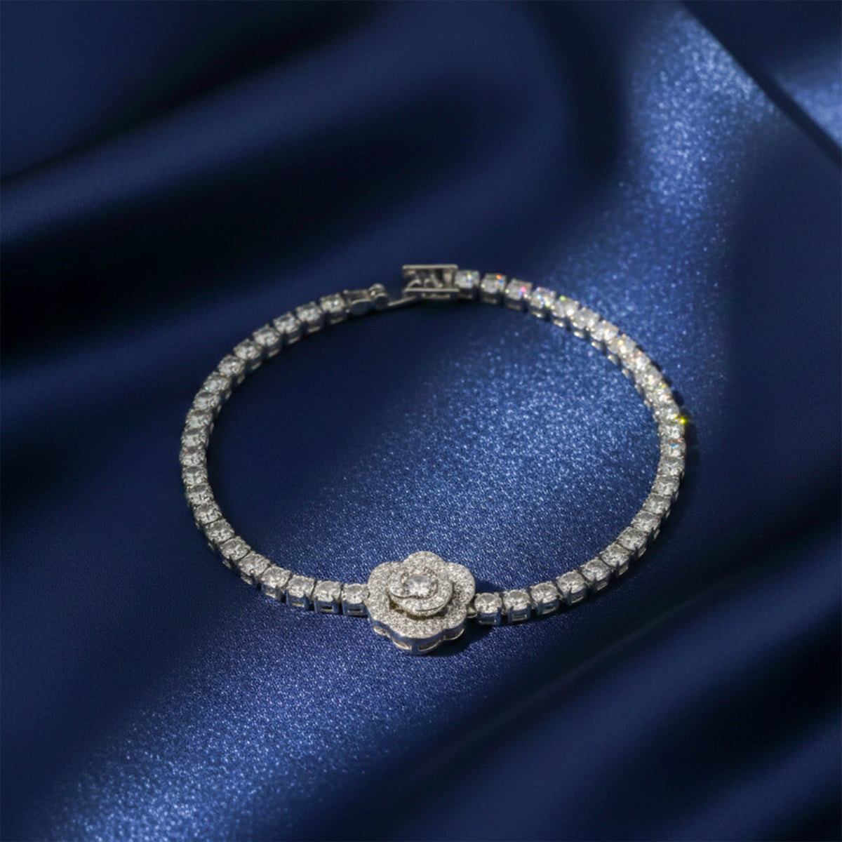 Infinity Blossom Tennis Bracelet jewellery product view 3