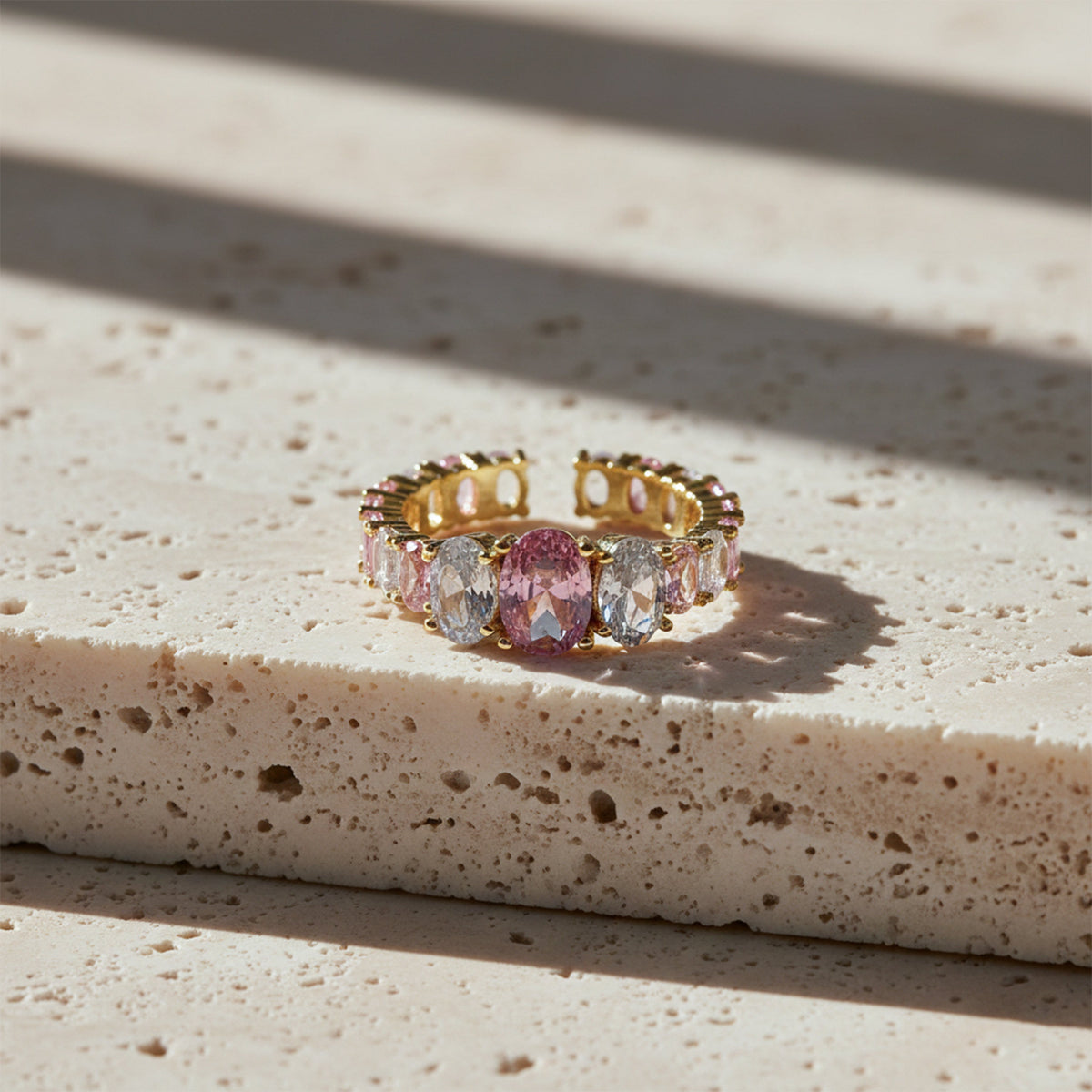 Radiance Multistone Cocktail Ring jewellery product view 4
