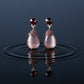 Elegant Mauve Pearl Drop Earrings jewellery product view 4