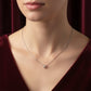 Infinity Cross Diamond Silver Necklace jewellery product view 5