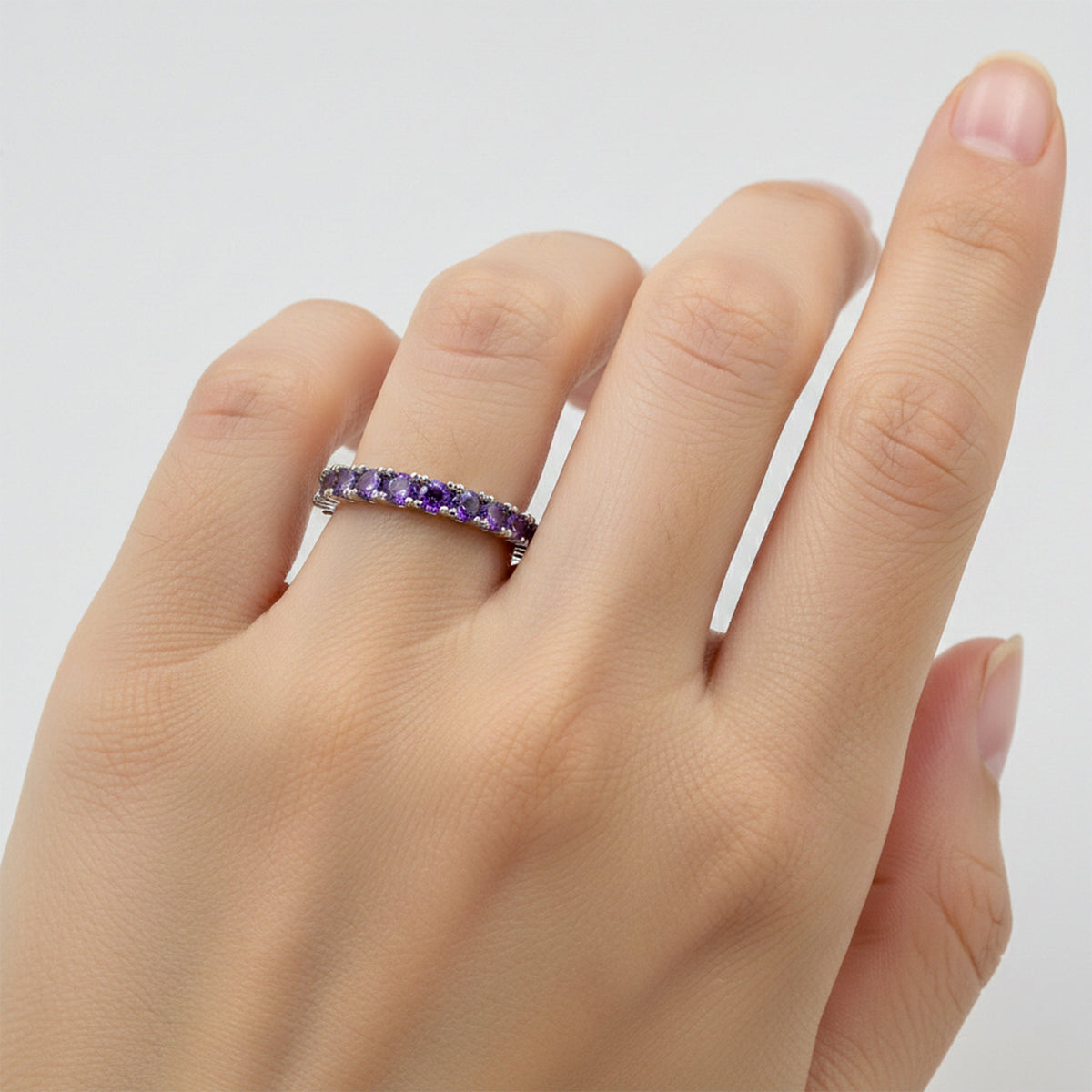 Violet Eternity Ring jewellery product view 4
