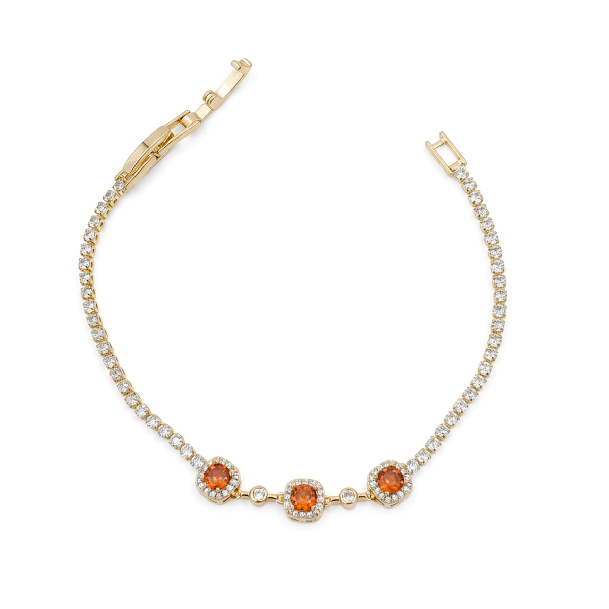 Majestic Ruby Halo Tennis Bracelet jewellery product view 6