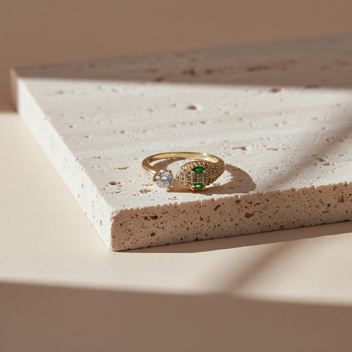 Venom Luxe Diamond Snake Ring jewellery product view 4