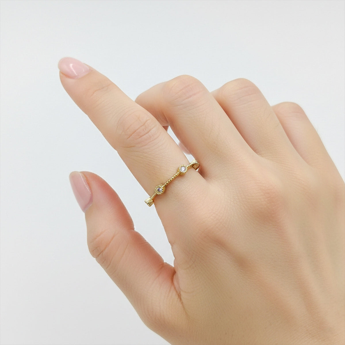 Royal Bloom Zircon Ring jewellery product view 3