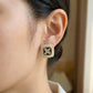 Ivory Noir Blossom Luxe Stud Earrings jewellery product view 2
