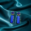 Royal Blue Opulence Earrings jewellery product view 1