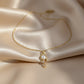 Minimal Gold Pearl Drop Pendant Necklace jewellery product view 3