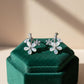 Ivory Blossom Crystal Luxe Stud Earrings jewellery product view 4