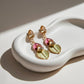 Prism Leaf Statement Earrings jewellery product view 3