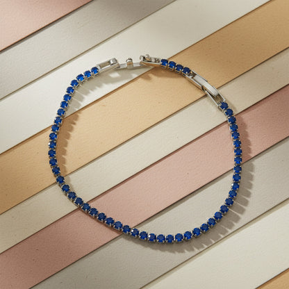 Azure Sapphire Tennis Bracelet jewellery product view 7