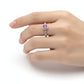 Rose Royale Pink Halo Ring jewellery product view 3