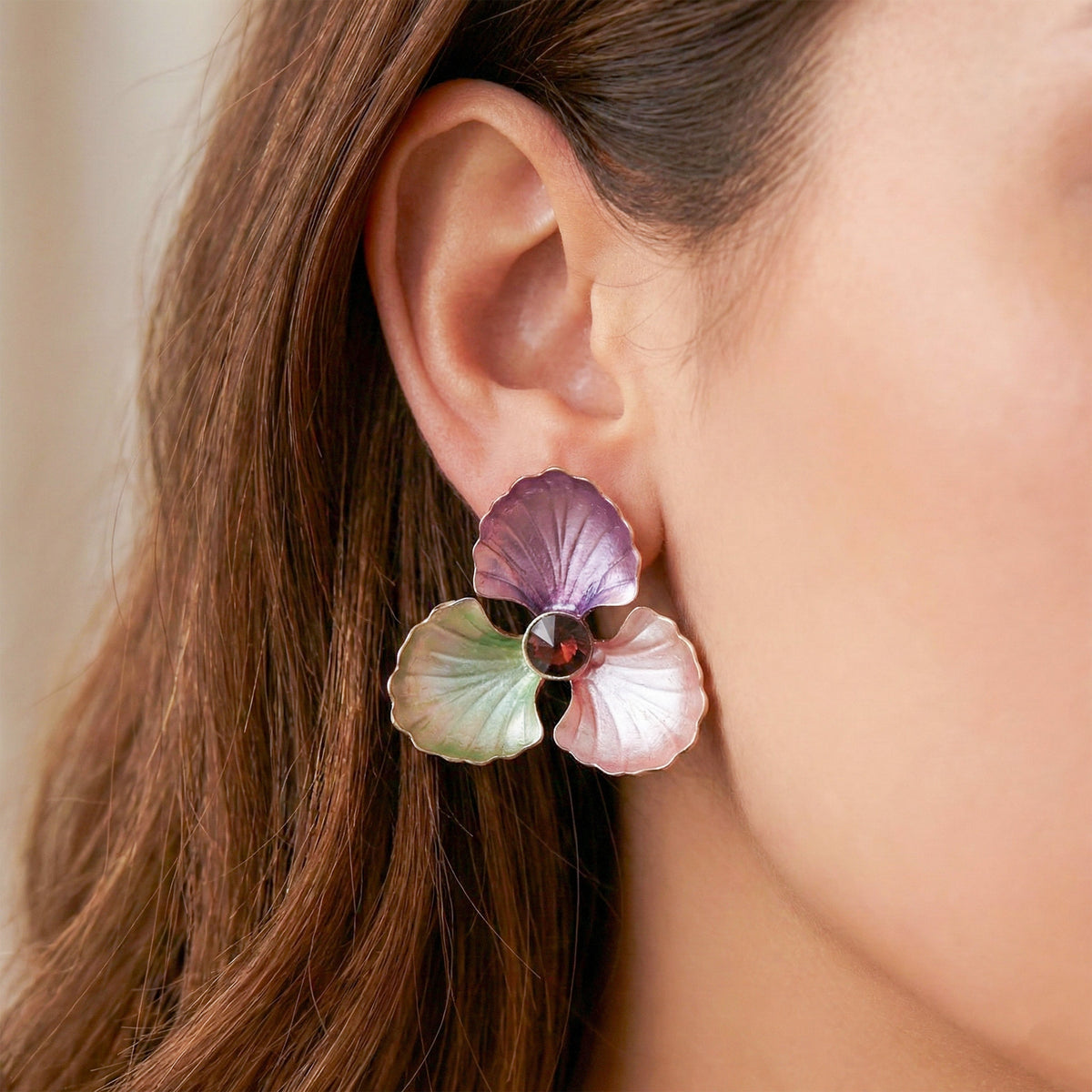 Pastel Bloom Luxe Earrings jewellery product view 2