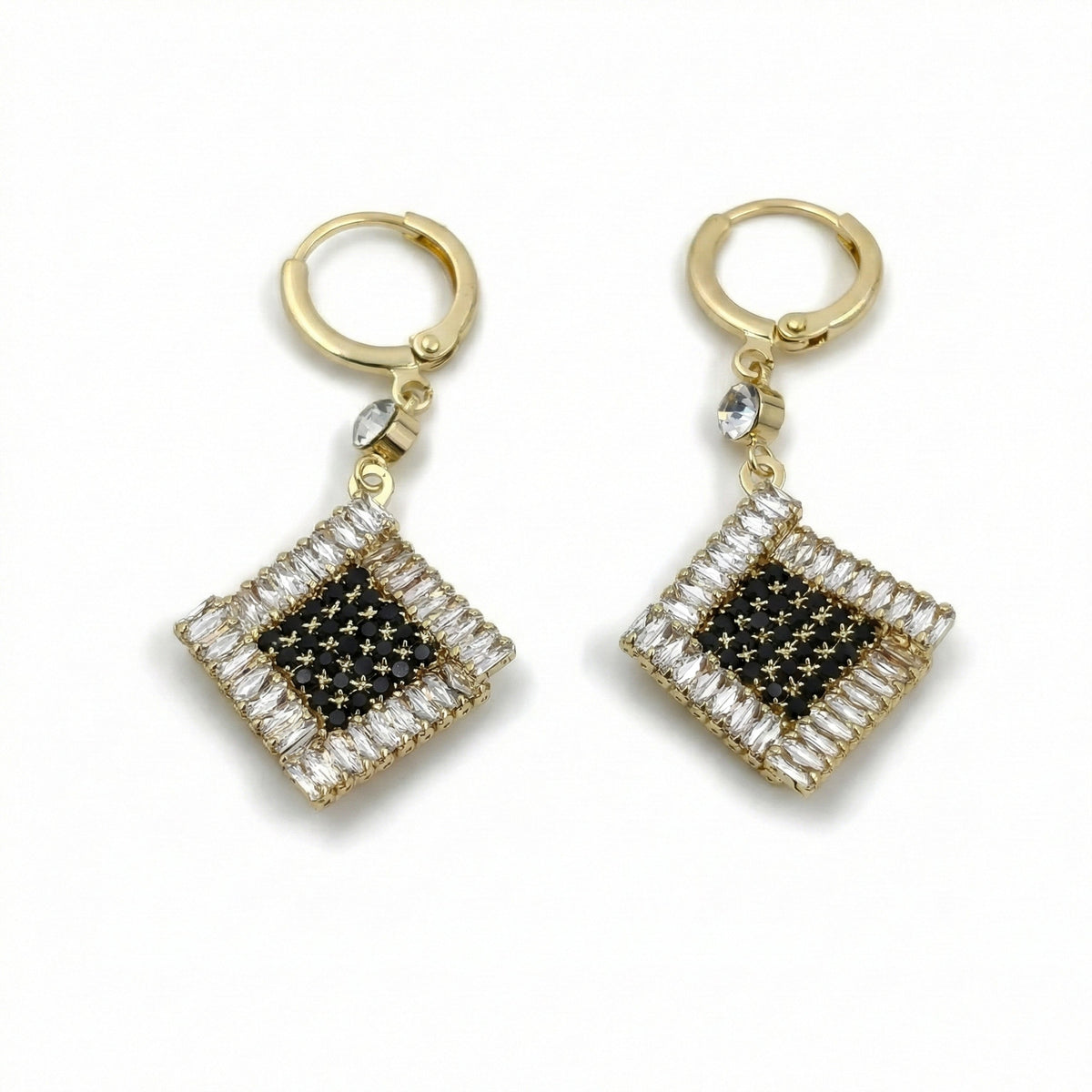 Crystal Square Luxe Earrings jewellery product view 6
