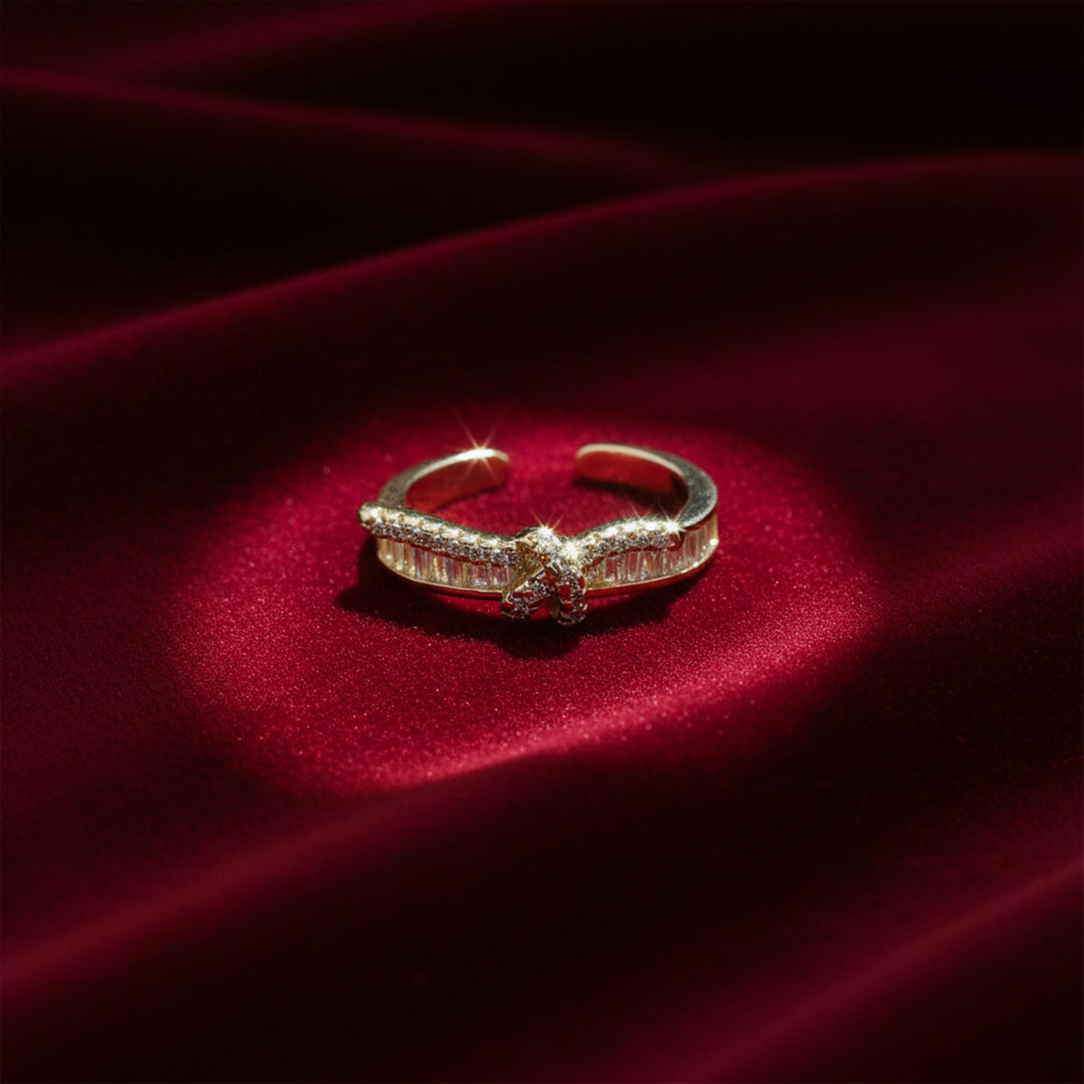 Luxe Infinity Knot Ring jewellery product view 4