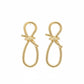 Luxe Knot Loop Drop Earrings jewellery product view 6