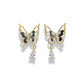 Elegant Noir Butterfly Earrings jewellery product view 6