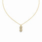 Golden Peanut Pearl Pendant Necklace jewellery product view 7