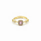 Majestic Pink Gemstone Halo Ring jewellery product view 5