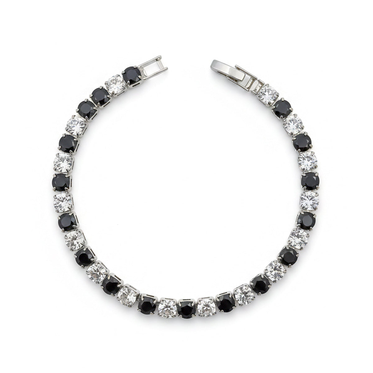 Noir Diamond Elegance Tennis Bracelet jewellery product view 6