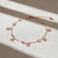 Aura Charm Rose Gold Anklet jewellery product view 1