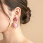 Romantic Blush Heart Earrings jewellery product view 2