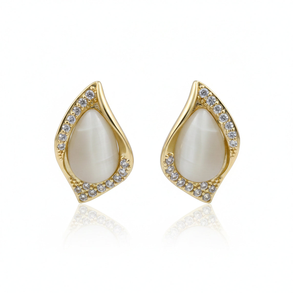 Cat Eye Teardrop Earrings jewellery product view 6