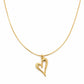 Romantic Gold Heart Pendant Necklace jewellery product view 7