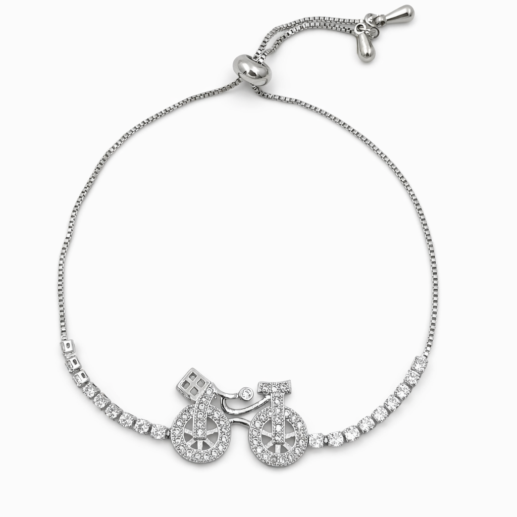 Silver Cycle Elegance Bracelet jewellery product view 6