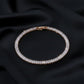 Opulenza Rose Gold Baguette Bracelet jewellery product view 3