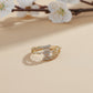 Regal Sparkle Criss-Cross Band Ring jewellery product view 3