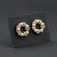 Pearl Luxe Circle Earrings jewellery product view 1