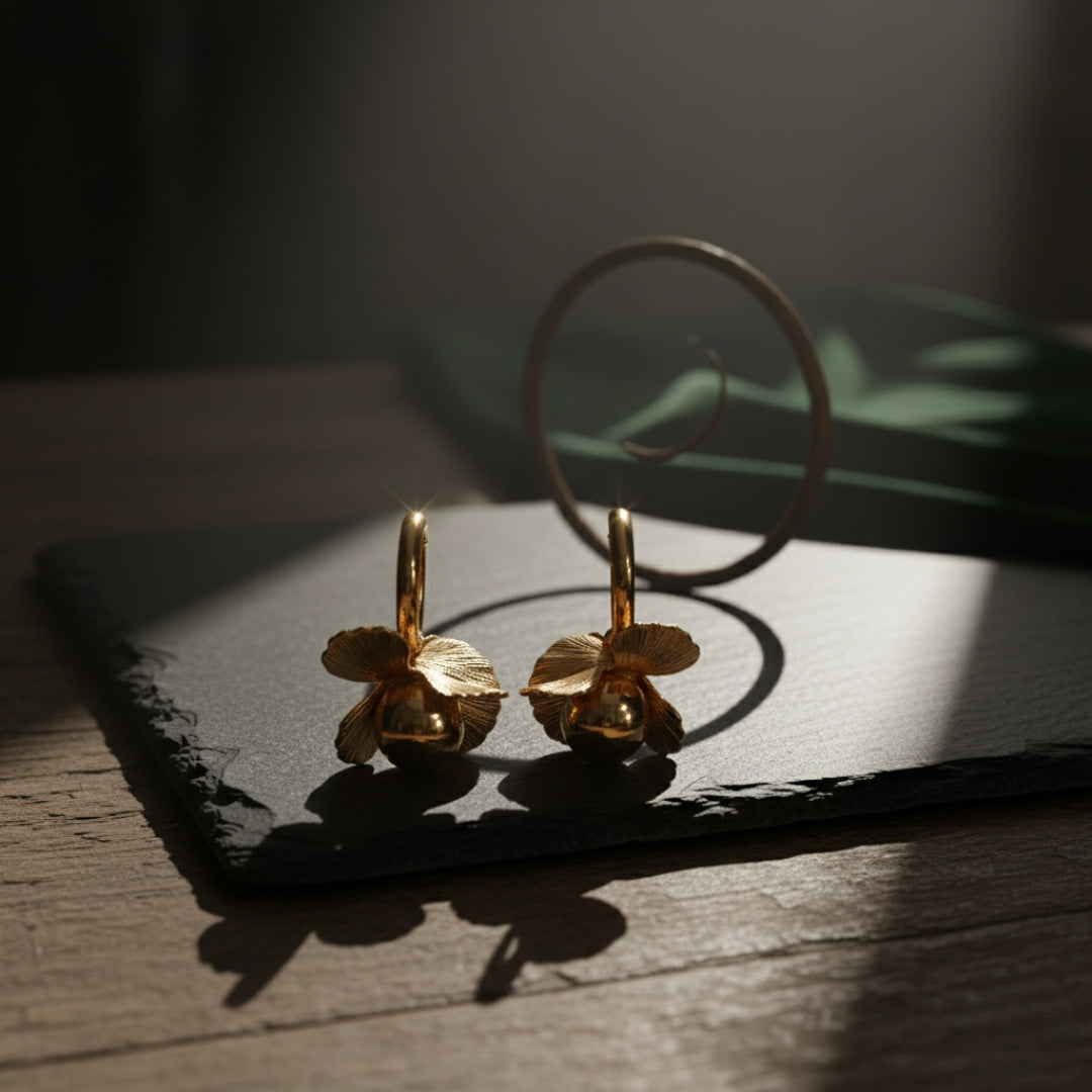 Flora Shine Earrings jewellery product view 6