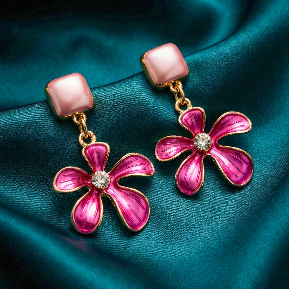 Blush Flower Chic Earrings jewellery product view 1