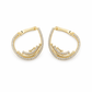 Elite Halo Zircon Hoop Earrings jewellery product view 8