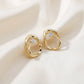 Orbit Diamond Gold Earrings jewellery product view 4