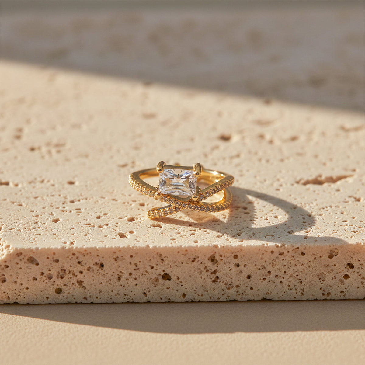 Cushion Diamond Luxury Ring jewellery product view 3