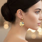 Elite Nazar Clover Charm Drop Earrings jewellery product view 4
