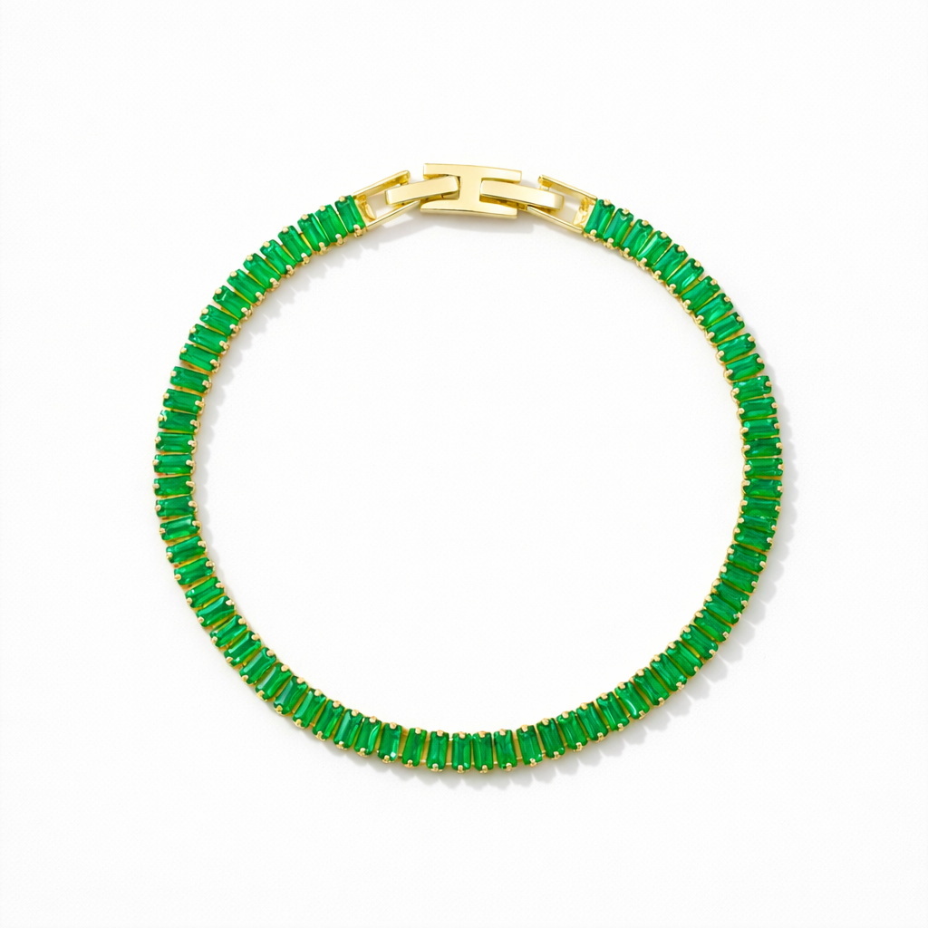 Regal Emerald Glow Bracelet jewellery product view 6
