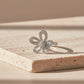 Diamond Flower Statement Ring jewellery product view 3