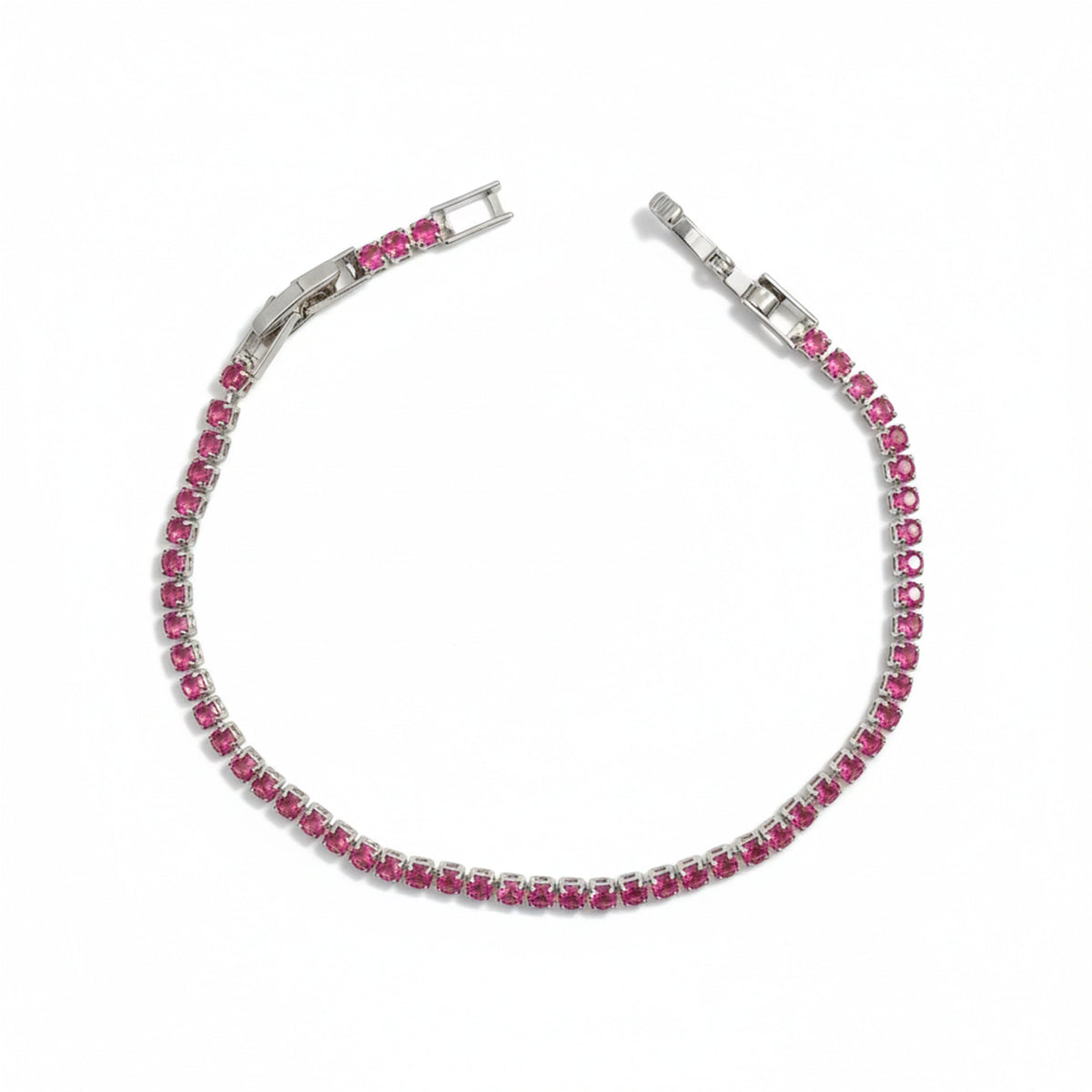 Ruby Radiance Luxe Tennis Bracelet jewellery product view 6
