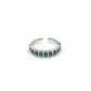 Prestige Green Stone Eternity Ring jewellery product view 5