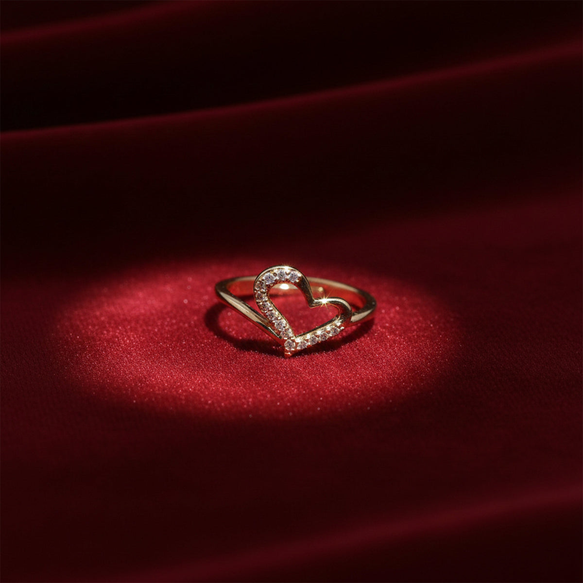 Heart Sparkle Ring jewellery product view 4