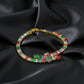 Regalia Rainbow Baguette Tennis Bracelet jewellery product view 4