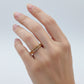 Hexagon Crystal Gold Ring jewellery product view 3