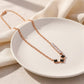 Clover Black Necklace jewellery product view 3