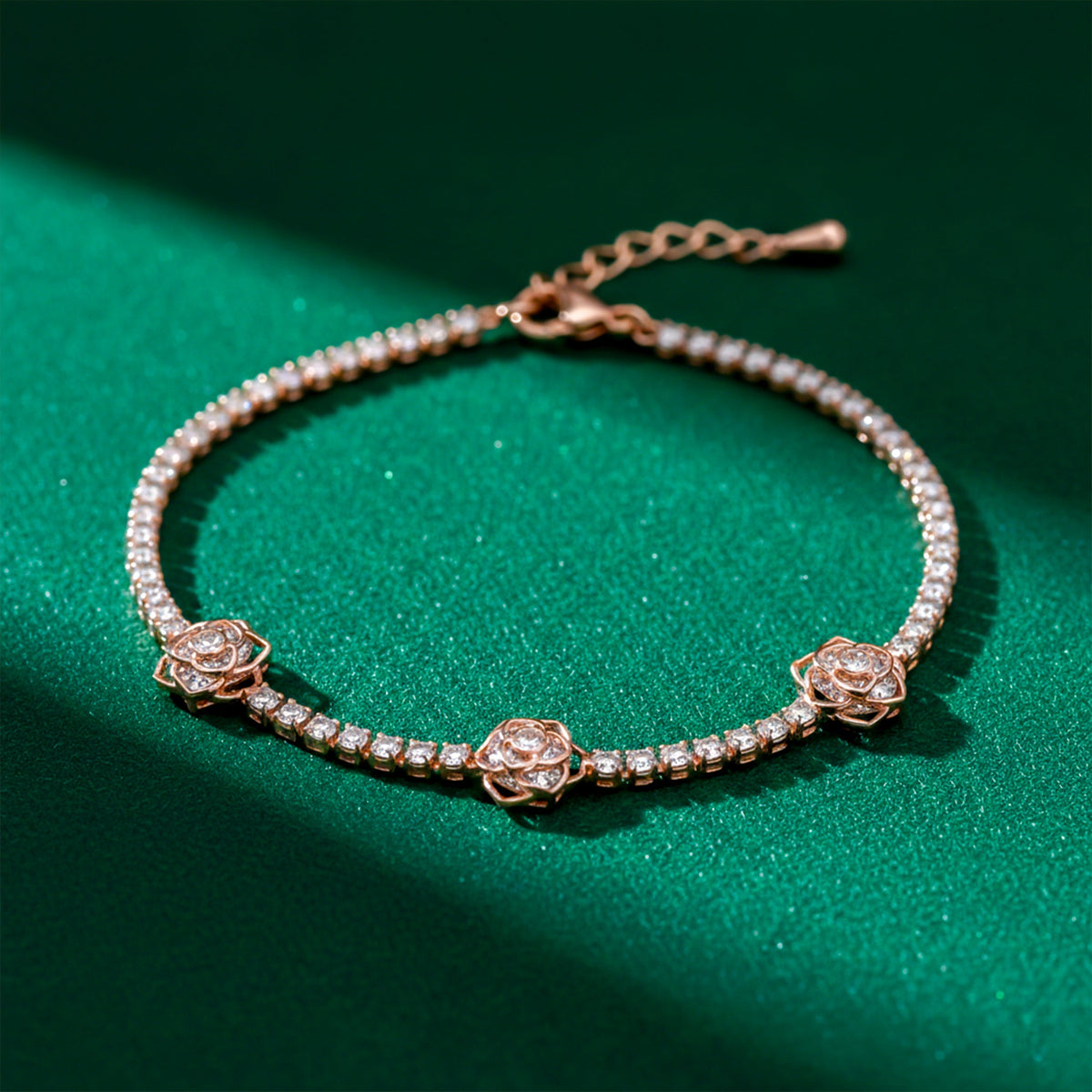 Rose Elegance Diamond Bracelet jewellery product view 3