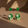 Verdant Blossom Luxe Statement Earrings jewellery product view 1