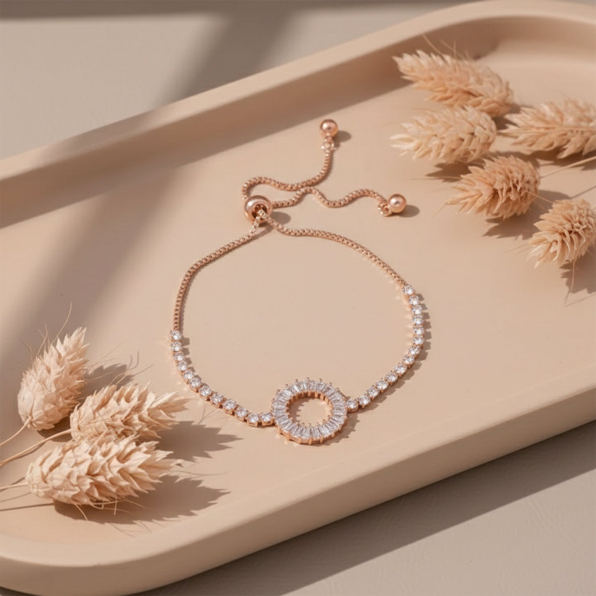 Round Adjustable Slider Bracelets jewellery product view 2